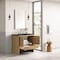 James Martin Vanities Hudson 36in Single Vanity, Light Natural Oak w/ 3 CM Charcoal Soapstone Top 435-V36-LNO-3CSP - alternate 4